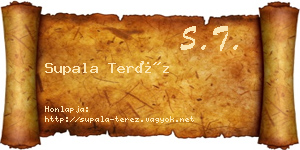 Supala Teréz névjegykártya